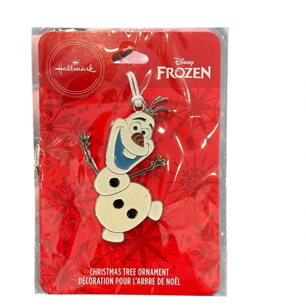 Disney Frozen Olaf Ornament with Red and White Accents